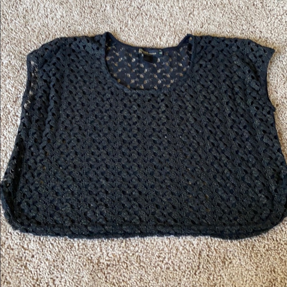See through crop top